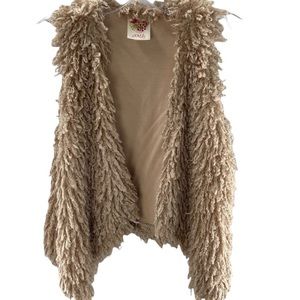 Kiddo By Katie Faux Fur Shag Vest